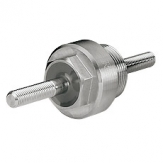 Bushing conductor studs, pressure and vacuum tight