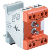 Switch module with terminals for rail-mounted installation